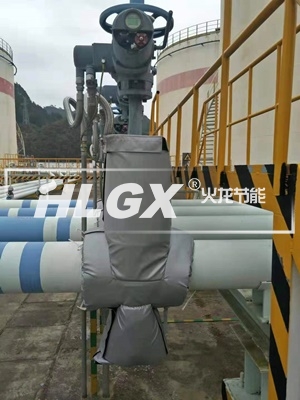 中石化罐區電動閥防凍保溫套