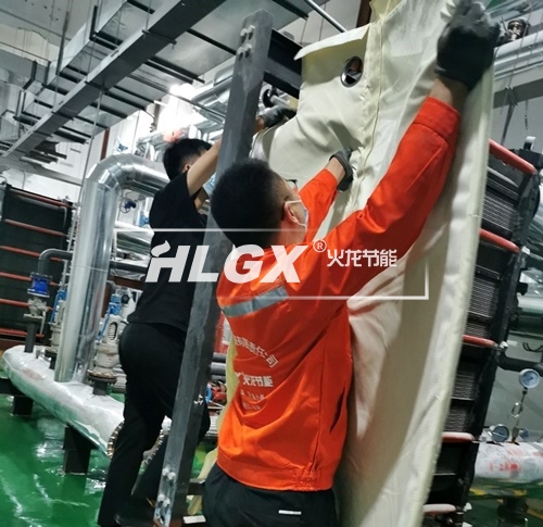 板式換熱器保溫套安裝