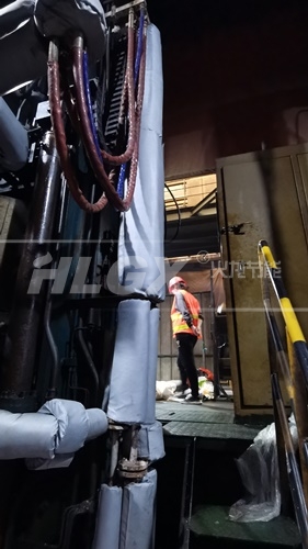 硫化機(jī)管道保溫效果圖